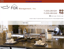 Tablet Screenshot of foxmanagementinc.com